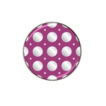 Silvery purple Hat Clip Ball Marker (4 pack)