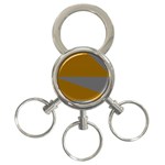 Orange and gray Saw 3-Ring Key Chain