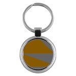 Orange and gray Saw Key Chain (Round)