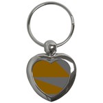 Orange and gray Saw Key Chain (Heart)