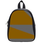 Orange and gray Saw School Bag (Small)