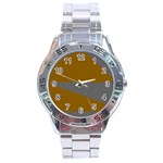 Orange and gray Saw Stainless Steel Analogue Watch