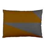 Orange and gray Saw Pillow Case (Two Sides)