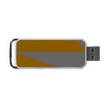 Orange and gray Saw Portable USB Flash (One Side)