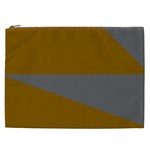 Orange and gray Saw Cosmetic Bag (XXL)