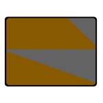 Orange and gray Saw Double Sided Fleece Blanket (Small) 