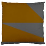 Orange and gray Saw Large Flano Cushion Case (One Side)