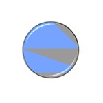 Blue and gray Saw Hat Clip Ball Marker