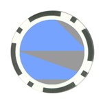 Blue and gray Saw Poker Chip Card Guard