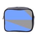 Blue and gray Saw Mini Toiletries Bag (Two Sides)