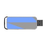 Blue and gray Saw Portable USB Flash (One Side)