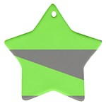 Green and gray Saw Ornament (Star)