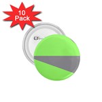 Green and gray Saw 1.75  Buttons (10 pack)