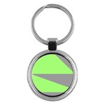 Green and gray Saw Key Chain (Round)