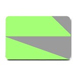 Green and gray Saw Small Doormat 