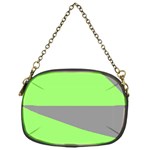 Green and gray Saw Chain Purse (One Side)