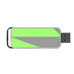 Green and gray Saw Portable USB Flash (One Side)