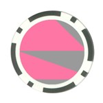 Pink and gray Saw Poker Chip Card Guard