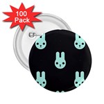Blue Bunnies 2.25  Buttons (100 pack) 
