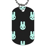 Blue Bunnies Dog Tag (Two Sides)