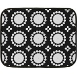 Gray Flowers Double Sided Fleece Blanket (Mini) 