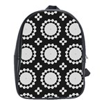 Gray Flowers School Bag (XL)