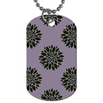 Black Petals Dog Tag (Two Sides)