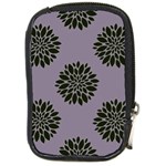 Black Petals Compact Camera Leather Case