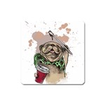 Pug Lover Coffee Square Magnet