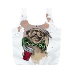 Pug Lover Coffee Full Print Recycle Bag (M)