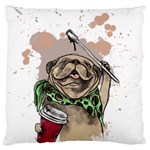 Pug Lover Coffee Standard Flano Cushion Case (One Side)