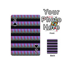 Digital Illusion Playing Cards 54 Designs (Mini) from ArtsNow.com Front - Spade2