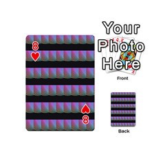 Digital Illusion Playing Cards 54 Designs (Mini) from ArtsNow.com Front - Heart8