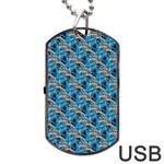 Abstract Illusion Dog Tag USB Flash (One Side)