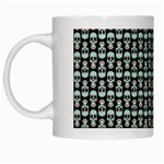 Skull Pattern White Mugs