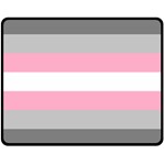 Demigirl Pride Flag LGBTQ Double Sided Fleece Blanket (Medium) 