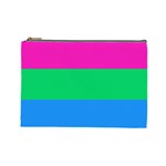 Polysexual Pride Flag LGBTQ Cosmetic Bag (Large)