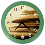 Paint on charcoal Color Wall Clock
