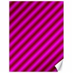 Pink Diagonal Lines Canvas 18  x 24 