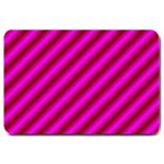 Pink Diagonal Lines Large Doormat 