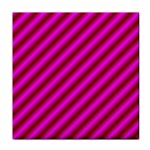 Pink Diagonal Lines Face Towel