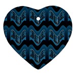 Blue Hugs Ornament (Heart)