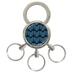 Blue Hugs 3-Ring Key Chain