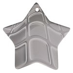 Wavy Blocks Star Ornament (Two Sides)