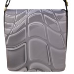 Wavy Blocks Flap Closure Messenger Bag (S)