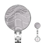 Wavy Blocks Stainless Steel Nurses Watch