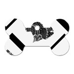 Black Skull Dog Tag Bone (Two Sides)