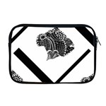 Black Skull Apple MacBook Pro 17  Zipper Case