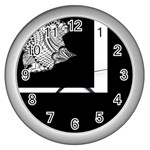 Patch Print Wall Clock (Silver)