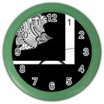 Patch Print Color Wall Clock